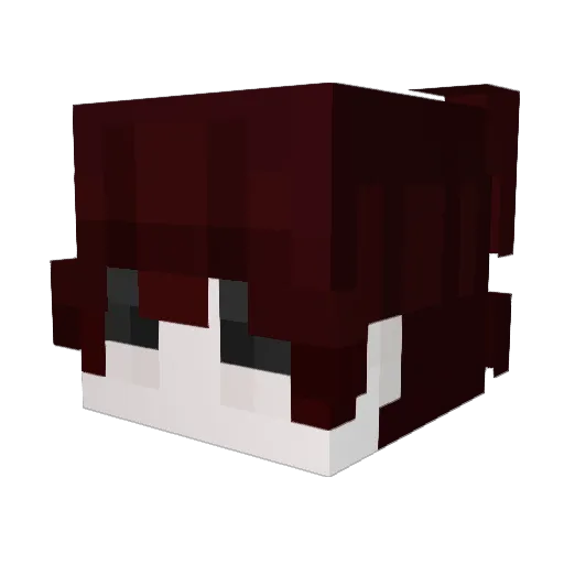 Kraunt Minecraft avatar head, 3D render