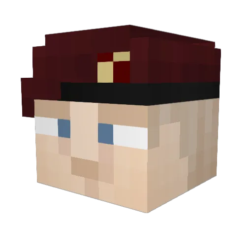Krauser97 Minecraft avatar head, 3D render