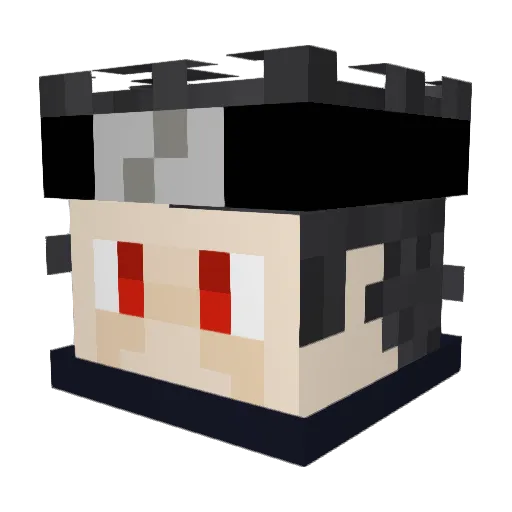 Krava502 Minecraft avatar head, 3D render