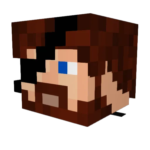 KravosReeves Minecraft avatar head, 3D render