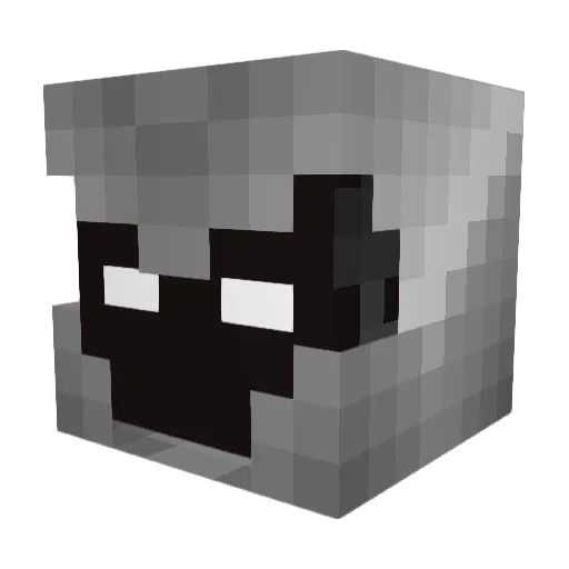 Krawdog Minecraft avatar head, 3D render
