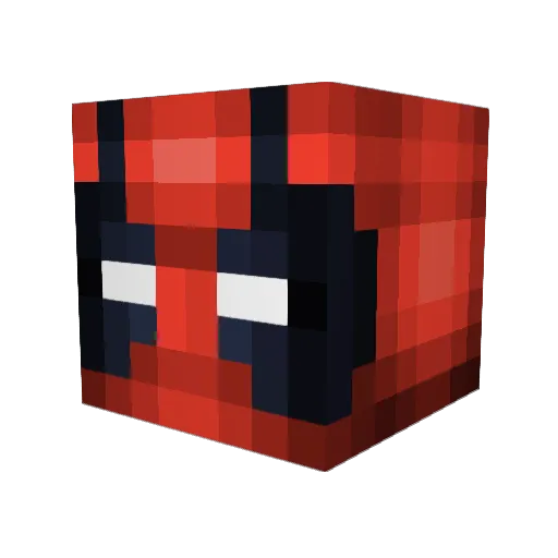 Krawnage Minecraft avatar head, 3D render