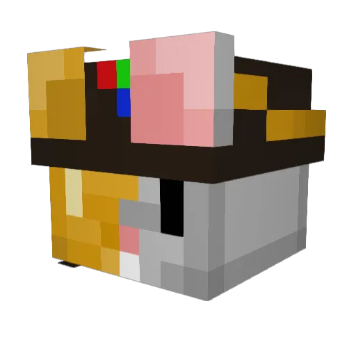 Kray_Z_Plays Minecraft avatar head, 3D render
