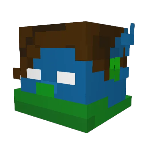 KraymerGaymer Minecraft avatar head, 3D render