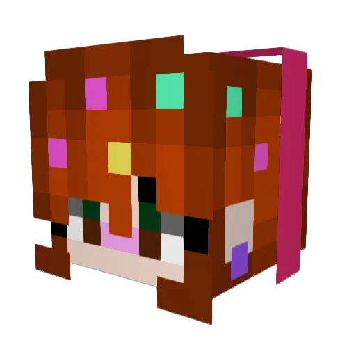 KrayyStayy Minecraft avatar head, 3D render
