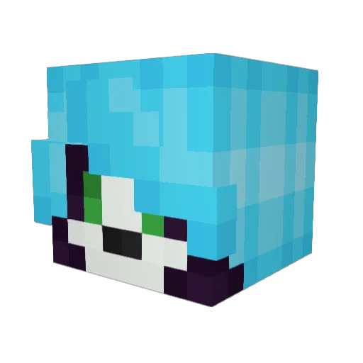 Krayzle_ Minecraft avatar head, 3D render