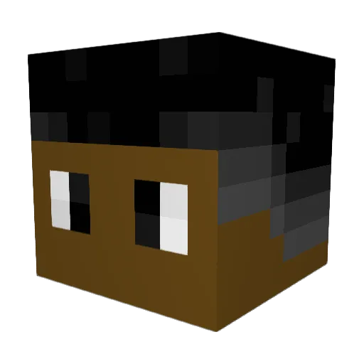 Kraz25 Minecraft avatar head, 3D render