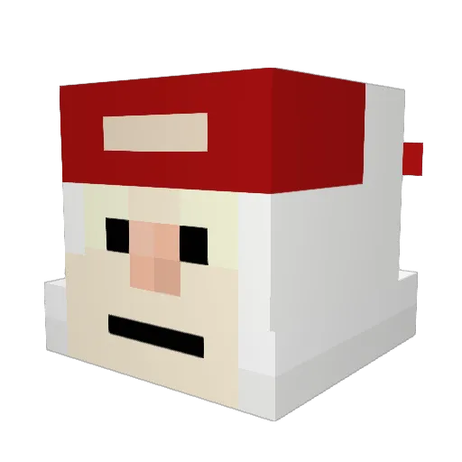 KrazGG Minecraft avatar head, 3D render