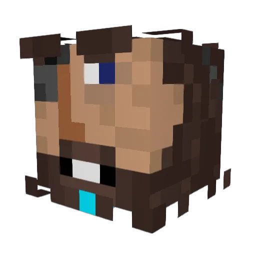 KrazY_KykeR Minecraft avatar head, 3D render