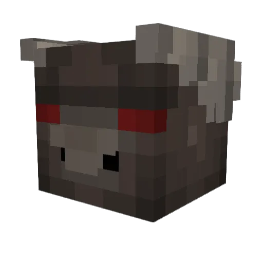 KrazedTaurus Minecraft avatar head, 3D render