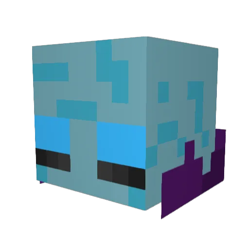 KrazierKricket Minecraft avatar head, 3D render