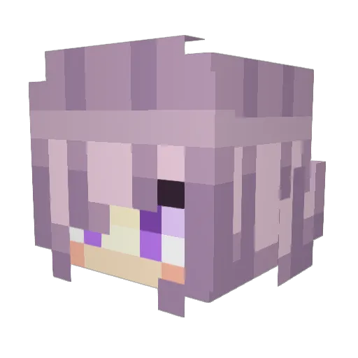 Krazy67 Minecraft avatar head, 3D render