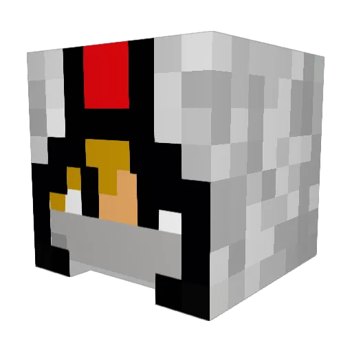 KrazyKaktuS Minecraft avatar head, 3D render