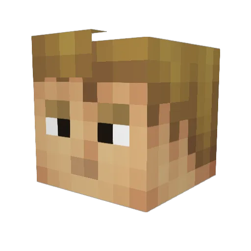 KrazyKid17 Minecraft avatar head, 3D render