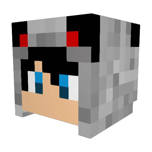 KrazyKilller Minecraft avatar head, 3D render