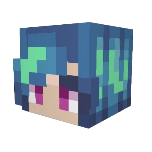 Krazy_Dee Minecraft avatar head, 3D render