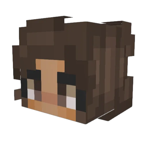 Krazy_Noob Minecraft avatar head, 3D render