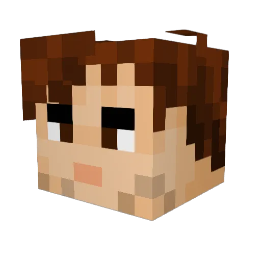 Krazytacos_ Minecraft avatar head, 3D render