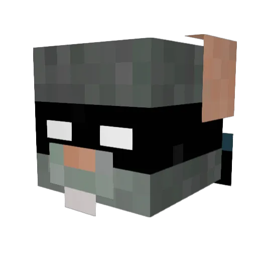 Krblska Minecraft avatar head, 3D render