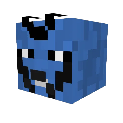 Krebs68 Minecraft avatar head, 3D render