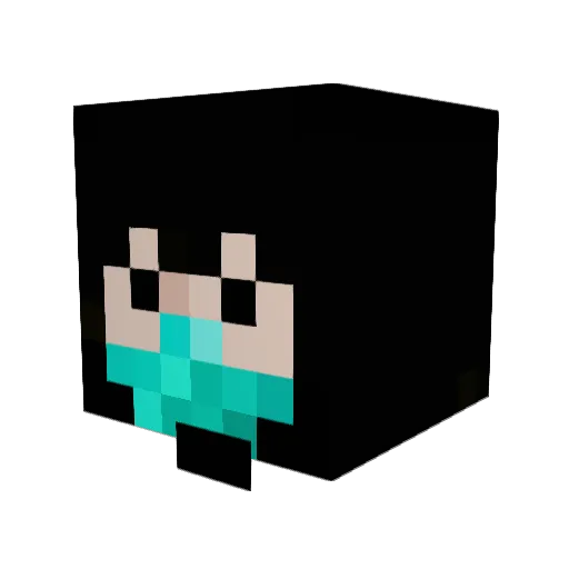 Kreczor Minecraft avatar head, 3D render