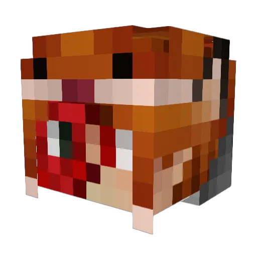 KreeDS Minecraft avatar head, 3D render