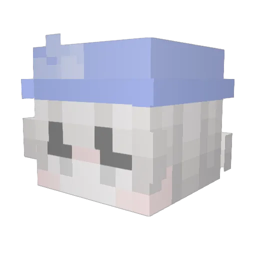 KreeZzz Minecraft avatar head, 3D render