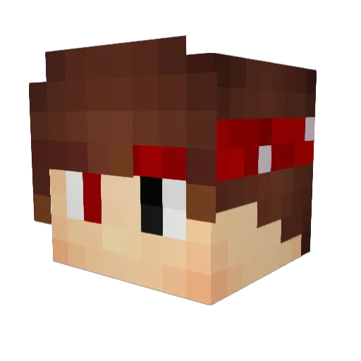 KreedzFH Minecraft avatar head, 3D render