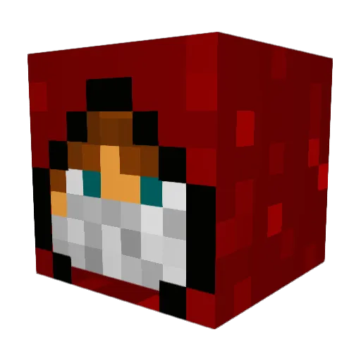 Kreelice Minecraft avatar head, 3D render