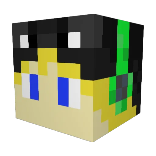 Kreenypie Minecraft avatar head, 3D render