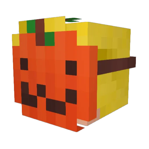 Kreepery64 Minecraft avatar head, 3D render