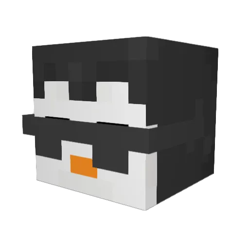 Kreevez Minecraft avatar head, 3D render