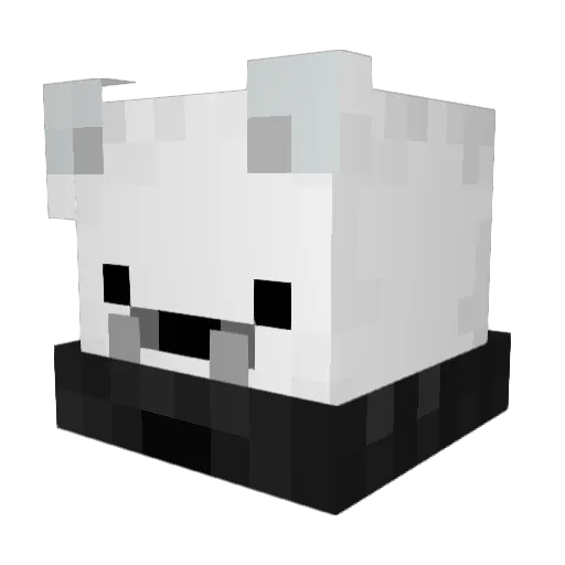Kreip_ Minecraft avatar head, 3D render