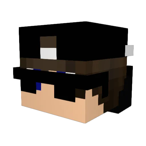 Kreitor7 Minecraft avatar head, 3D render