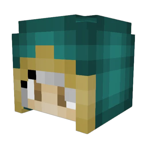 Kreizm Minecraft avatar head, 3D render