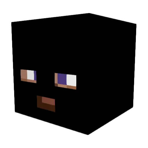 Krejtos Minecraft avatar head, 3D render