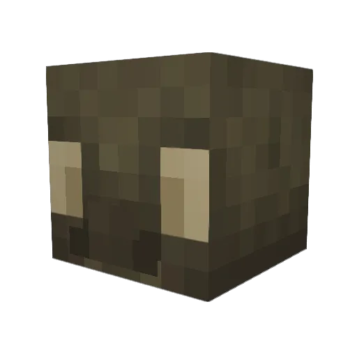 Krelanu Minecraft avatar head, 3D render