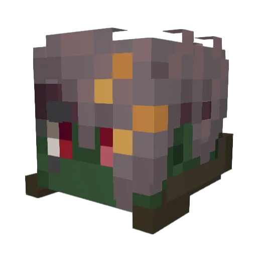 Krematoriz Minecraft avatar head, 3D render