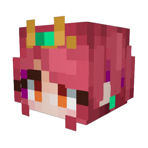 Kremo Minecraft avatar head, 3D render