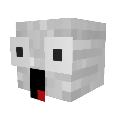 Kren051 Minecraft avatar head, 3D render