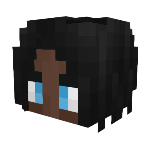 KrenKrombo Minecraft avatar head, 3D render