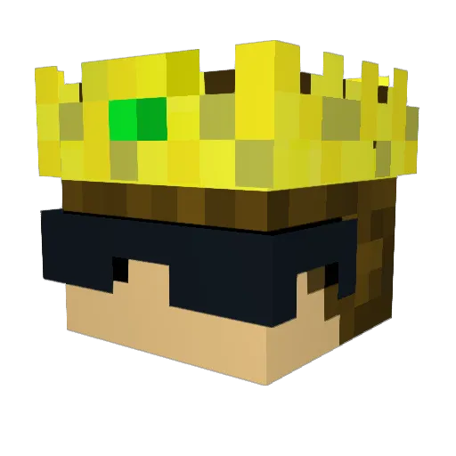KrenzyYT Minecraft avatar head, 3D render