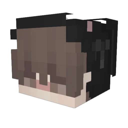 Kreouw Minecraft avatar head, 3D render