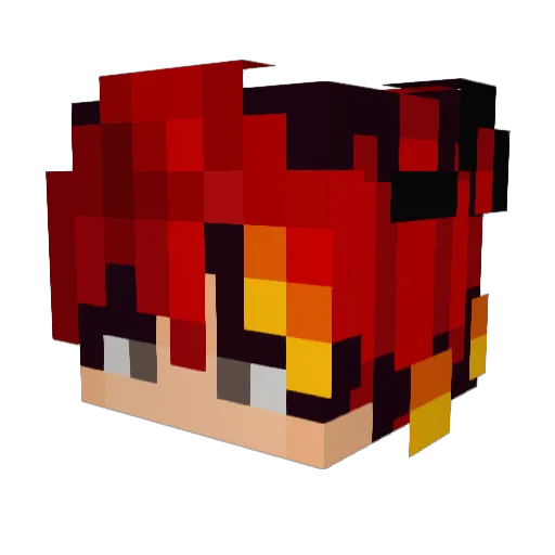 Kresant Minecraft avatar head, 3D render