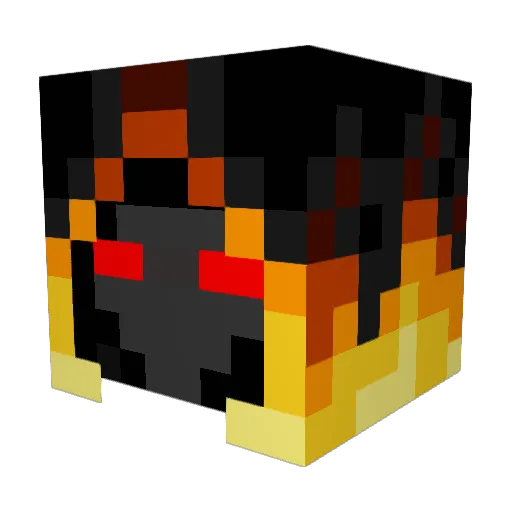 Kresna Minecraft avatar head, 3D render