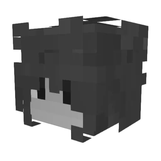 KrestanKatolik Minecraft avatar head, 3D render