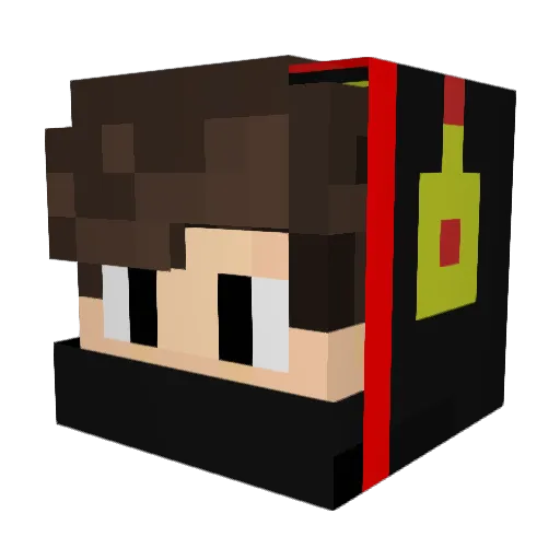 Krester_Yt Minecraft avatar head, 3D render