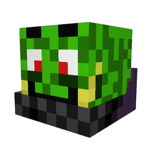 Kretschy1 Minecraft avatar head, 3D render