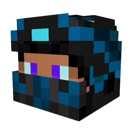 Krewmanchoo123 Minecraft avatar head, 3D render