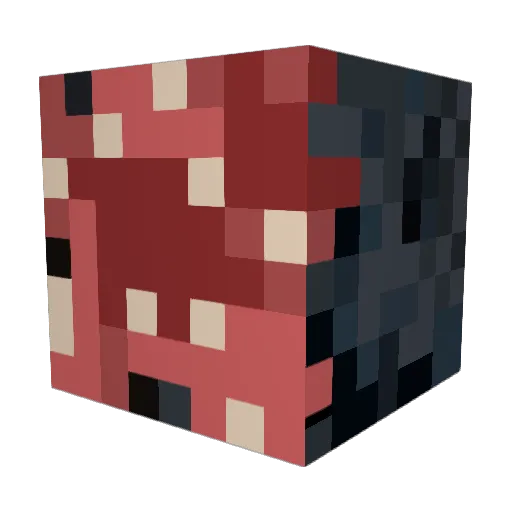 Krexil Minecraft avatar head, 3D render